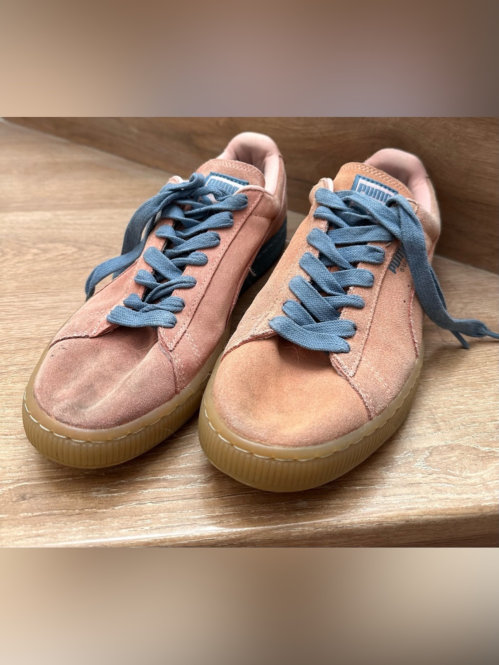 Puma Suede X Pink Dolphin Lace up Classic Sneakers Men Size 10